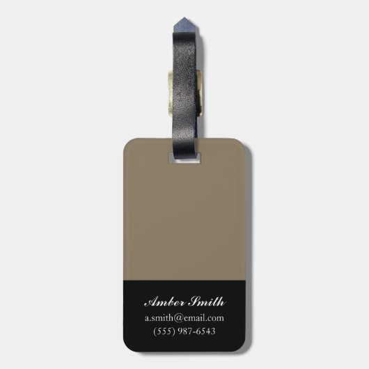 Seaside Sonnet II Bagagelabel (Achterkant verticaal)