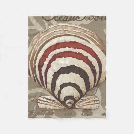 Seaside Sonnet II Fleece Deken (Voorkant)