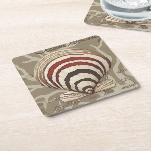 Seaside Sonnet II Kartonnen Onderzetters (Schuin)