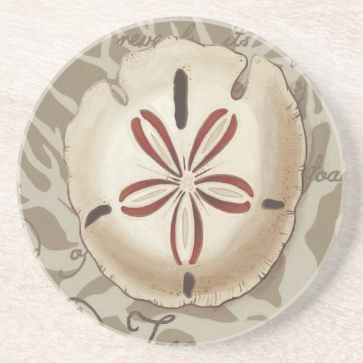 Seaside Sonnet III Zandsteen Onderzetter (Voorkant)