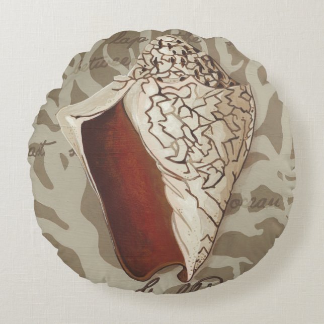 Seaside Sonnet IV Rond Kussen (Voorkant)