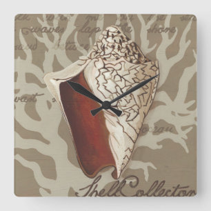 Seaside Sonnet IV Vierkante Klok