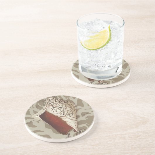 Seaside Sonnet IV Zandsteen Onderzetter (Zijkant)