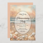 Seaside Sparkle en Sunset Dreams Housewarming Kaart (Voorkant / Achterkant)