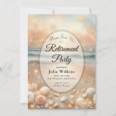 Seaside Sparkle en Sunset Dreams Retirement Party Kaart (Voorkant)