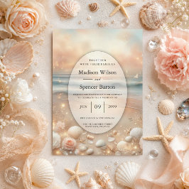 Seaside Sparkle en Sunset Dreams Trouw Kaart