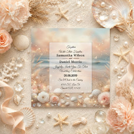 Seaside Sparkle en Sunset Dreams Trouw Kaart