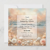 Seaside Sparkle en Sunset Dreams Trouw Kaart (Voorkant)