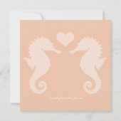 Seaside Sparkle en Sunset Dreams Trouwen Kaart (Achterkant)