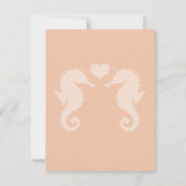 Seaside Sparkle en Sunset Dreams Trouwen Kaart (Achterkant)