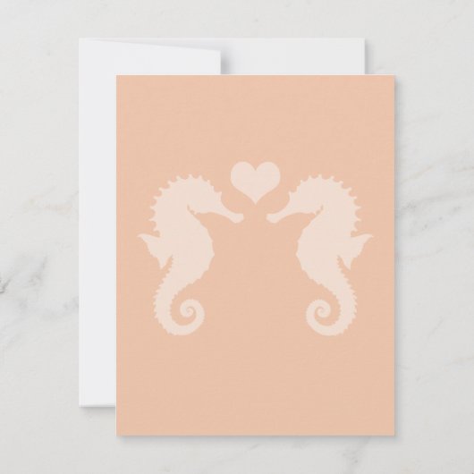 Seaside Sparkle en Sunset Dreams Trouwen Kaart (Achterkant)