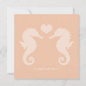 Seaside Sparkle en Sunset Dreams Trouwen Kaart (Achterkant)