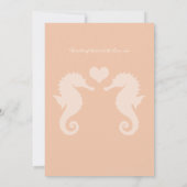 Seaside Sparkle en Sunset Dreams Trouwen Kaart (Achterkant)