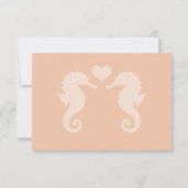 Seaside Sparkle en Sunset Dreams Trouwen RSVP Kaartje (Achterkant)