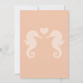 Seaside Sparkle en Sunset Dreams Trouwen Save The Date (Achterkant)