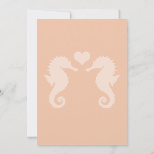 Seaside Sparkle en Sunset Dreams Trouwen Save The Date (Achterkant)