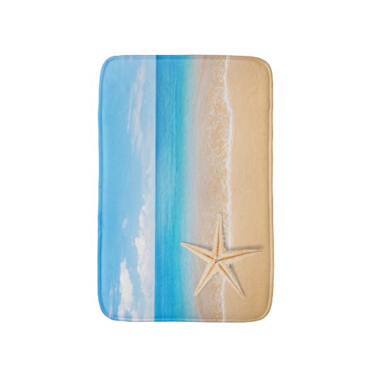 Seaside Starfish Small Bath Mat (Voorkant Verticaal)