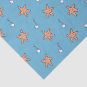 Seaside Stars en Muzieknoten Happy Birthday Tissuepapier (Detail)