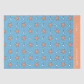 Seaside Stars en Muzieknoten Happy Birthday Tissuepapier (Voorkant)