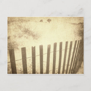 Seaside strand fence briefkaart
