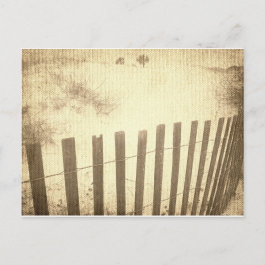 Seaside strand fence briefkaart (Voorkant)