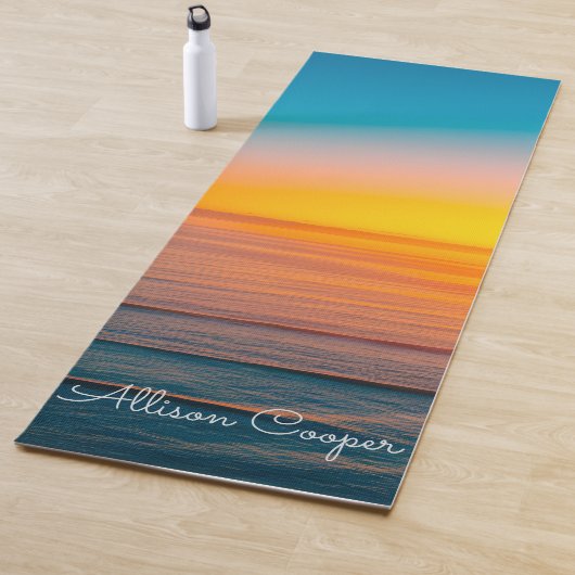 Seaside strand zonsopgang yogamat (In situ)