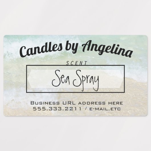 Seaside stranden Productnaam Bedrijfslabels Labels (Design 2)
