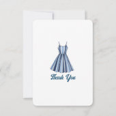 Seaside Stripes Celebration Bedankkaart (Achterkant)