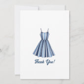 Seaside Stripes Celebration Birthday    Bedankkaart (Achterkant)