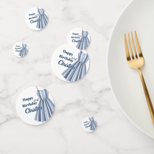 Seaside Stripes Celebration Birthday Confetti (Groep)