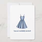 Seaside Stripes Celebration Birthday    Kaart (Achterkant)