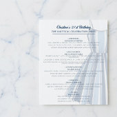 Seaside Stripes Celebration Birthday Menu