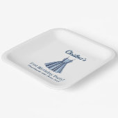 Seaside Stripes Celebration Birthday    Papieren Bordje (Gebogen)