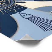 Seaside Stripes Celebration Birthday Poster (Hoek)