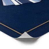 Seaside Stripes Celebration Birthday Poster (Hoek)