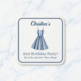 Seaside Stripes Celebration  Kartonnen Onderzetters