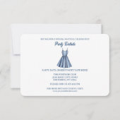 Seaside Stripes Celebration QR Code RSVP Kaartje (Voorkant)