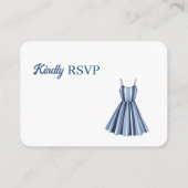 Seaside Stripes Celebration RSVP Informatiekaartje (Achterkant)