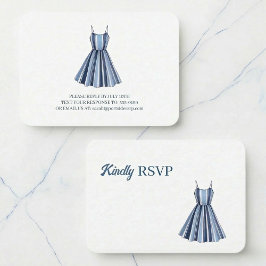 Seaside Stripes Celebration RSVP Informatiekaartje