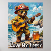 Seaside Strums: Beer's Sweet Melody Poster (Voorkant)