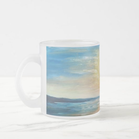 Seaside Sunrise Ocean Sunset Radiant Seascape Pain Matglas Koffiemok (Links)