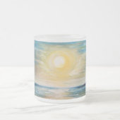 Seaside Sunrise Ocean Sunset Radiant Seascape Pain Matglas Koffiemok (Center)