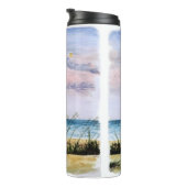 Seaside Sunrise - Waterverf Zeegezicht schilderij  Thermosbeker (Geroteerd rechts)