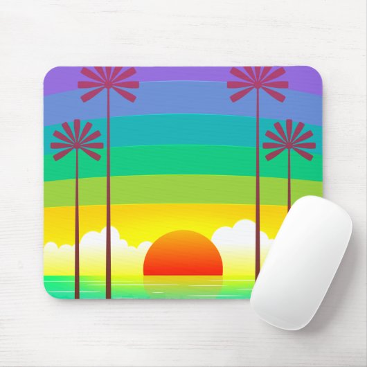 Seaside Sunset Mousepad Muismat (Met muis)