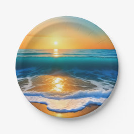 Seaside Sunset Papieren Bordje
