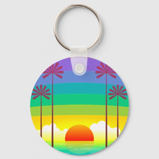 Seaside Sunset Sleutelhanger (Voorkant)