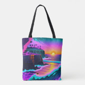 Seaside Sunset Tote Bag (Achterkant)