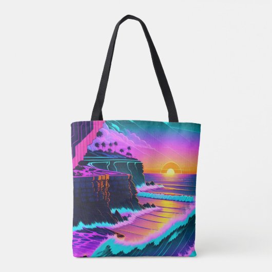 Seaside Sunset Tote Bag (Achterkant)