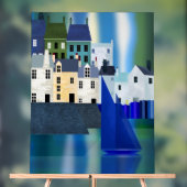 Seaside Town Acryl Bord (Neutraal)