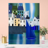 Seaside Town Acryl Bord (Huwelijk)